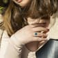 Gemstone Classics&#8482; 10kt. White Gold Lab Created Emerald Ring - image 6