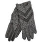 Womens Isotoner Chevron Detail Spandex Shortie Unlined Gloves - image 1