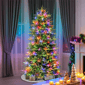 Puleo International 6.5ft. Pre-Lit Fraser Fir Slim Christmas Tree - image 2