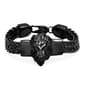 Mens Steeltime IP Plated Stainless Steel Lion Head Chain Bracelet - image 1
