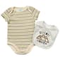 Baby Boy (NB-9M) bon bebe(R) Explore Stripe Bodysuit & Bib - image 1