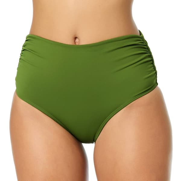 Womens Anne Cole High Waist Convertible Shirred Swim Bottoms - image 
