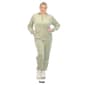 Plus Size White Mark 2pc. Tracksuit Set w/ Faux Leather Stripe - image 9