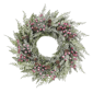 Puleo International Flocked Wreath Adorned with Pinecones - image 1