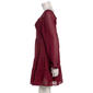 Juniors Jolt Long Sleeve Textured Chiffon Skater Dress - image 4