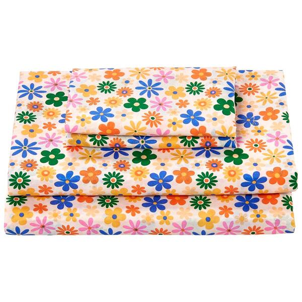 Ashley Cooper&#40;tm&#41; Bedding Essentials Dahlia Floral Sheet Set - image 