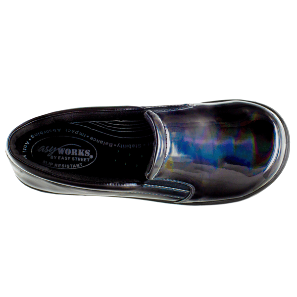 Womens Easy Works by Easy Street Leeza Iridescent Clogs