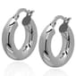 Gianni Argento 5x20mm Chunky Hoop Earrings - image 1