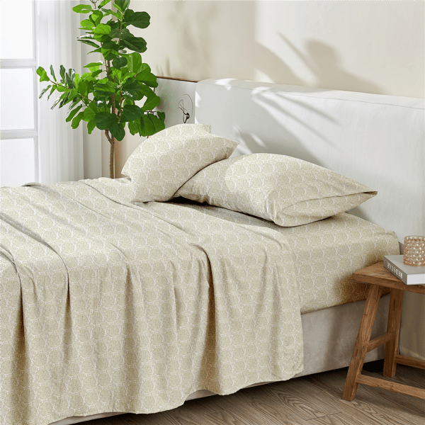 Patina Vie Maison Leiea Microfiber Grove Tiles Sheet Set - image 