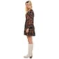 Juniors Angie Long Sleeve Floral Surplice Mini A-Line Dress - image 5