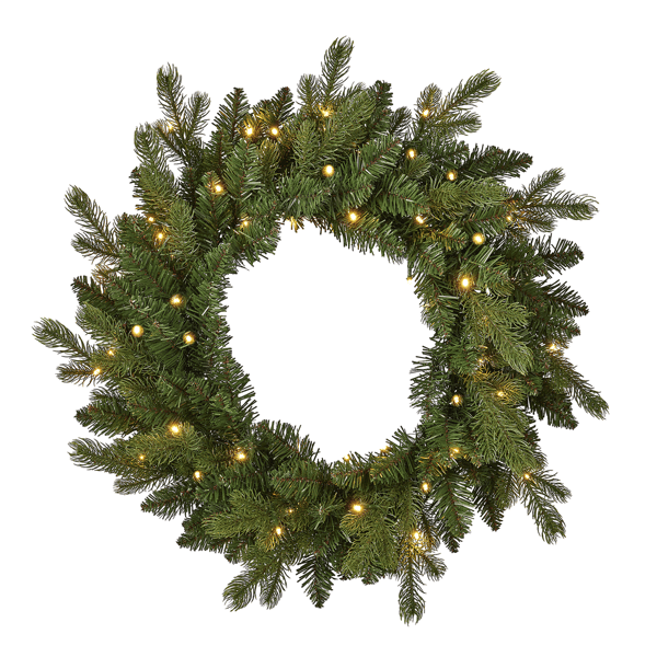 Seasonal LLC LED Palmetto Pine 24in. Christmas Wreath