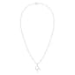 Nova Star® Sterling Silver Lab-Grown Diamond Initial R Pendant - image 3