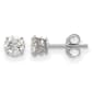 True Light(tm) 4.5mm Round Moissanite Basket Post Earrings - image 1