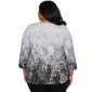 Plus Size Alfred Dunner Classics 3/4 Sleeve Ombre Abstract Blouse - image 2