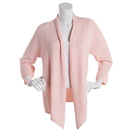 Plus Size Hasting & Smith 3/4 Sleeve Shawl Collar Open Cardigan