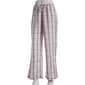 Juniors Self Esteem Ballet Slippers Plaid Wide Leg Lounge Pants - image 2