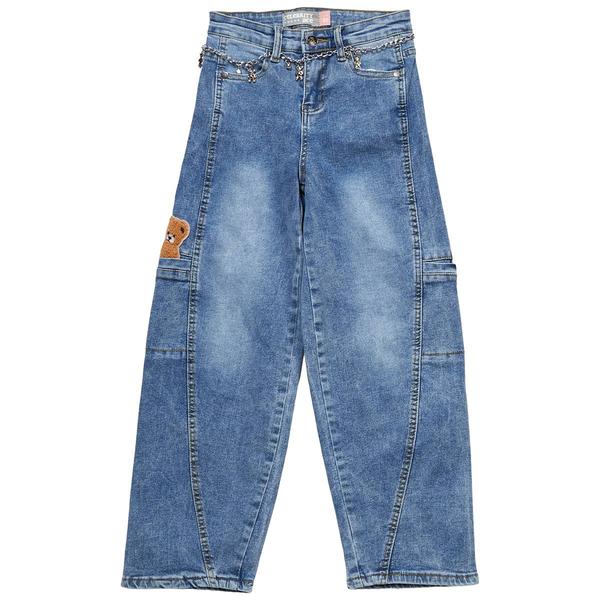 Girls (7-16) Celebrity Ace Teddy Bear Chain Barrel Jeans - image 