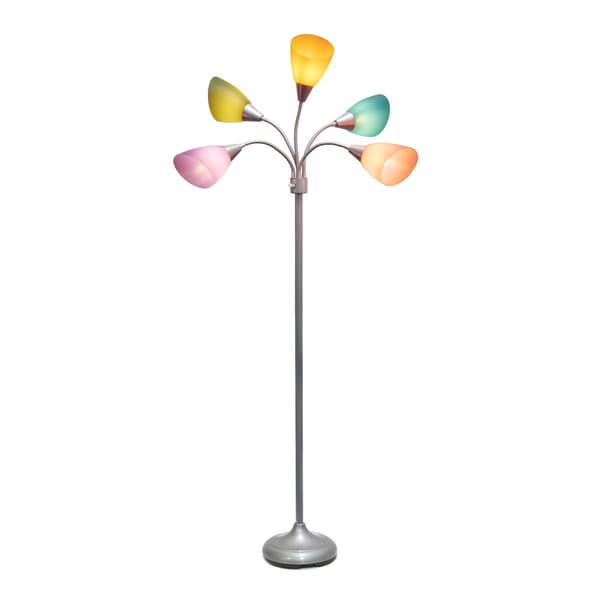 Simple Designs Contemporary Multi 5 Light Medusa Gooseneck Lamp - image 