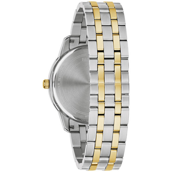 Mens Bulova Two-Tone Diamond Accent Bracelet Watch - 98D165