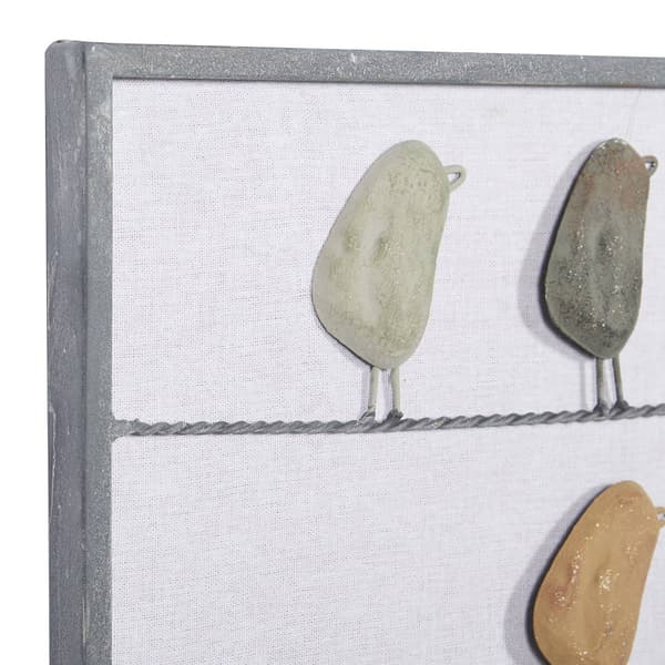 9th & Pike® Colorful Birds Metal Wall Decor