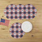 Avanti Celebration Woven Braided Round Placemats - Set of 4 - image 3