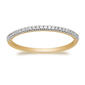 Gold over Silver 1/10kt. Lab Diamond Band - image 1