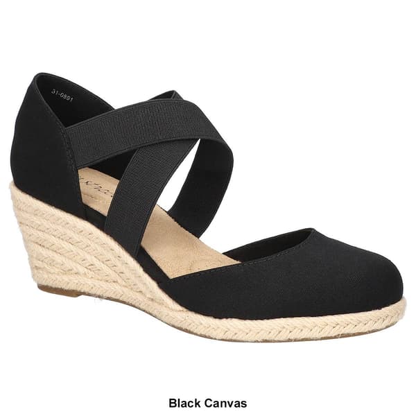Womens Easy Street Pari Espadrilles Wedges Sandals