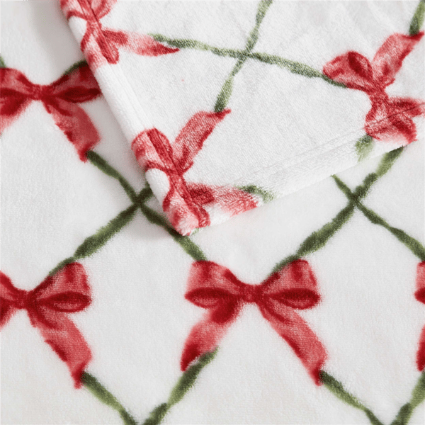 Martha Stewart Emmas Bow Throw Blanket