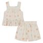 Girls &#40;4-6x&#41; Calvin Klein 2pc. Floral Peplum Top & Shorts Set - image 1