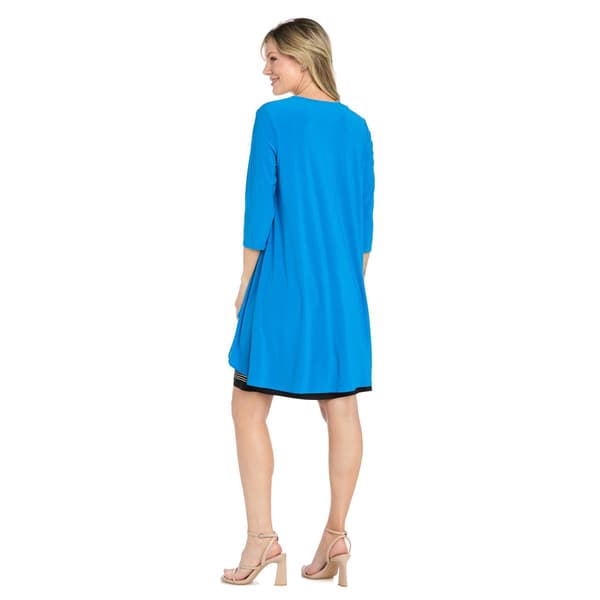 Womens R&M Richards 3/4 Sleeve Tropical Jacket Dress