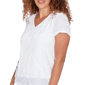 Petite Hearts of Palm Smooth Sailing Wavy Stripe Blouse - image 5