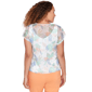 Womens Hearts of Palm All Sun and Games Leaf Textured Blouse - image 2