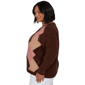 Plus Size Hearts of Palm Berry Fabulous V Neck Argyle Sweater - image 4