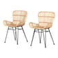 South Shore Balka Rattan Dining Chair w/ Armrests - Set of 2 - image 1