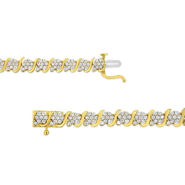 Haus of Brilliance 3.0ctw. Diamond S Link Tennis Bracelet