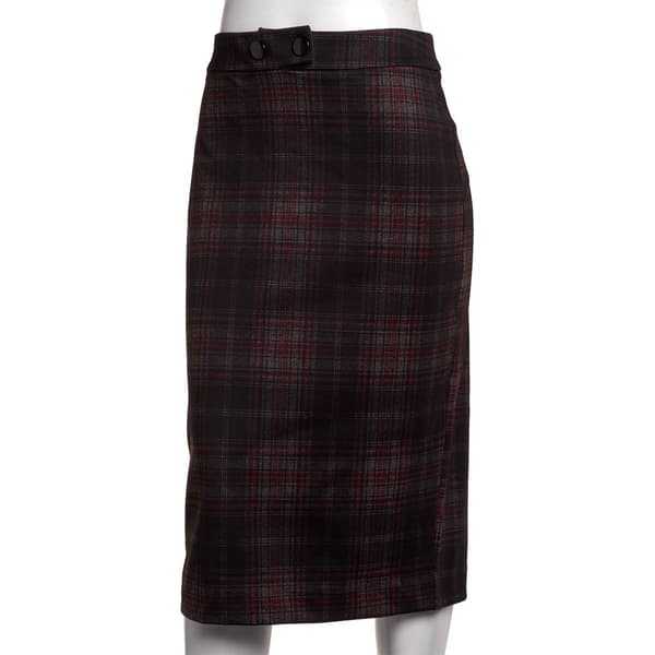 Womens Zac & Rachel Plaid Compression Skirt