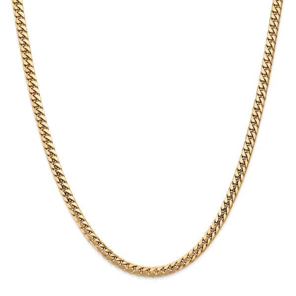 Gold Classics&#8482; 4.3mm. 14kt. Solid Miami Cuban Chain Bracelet
