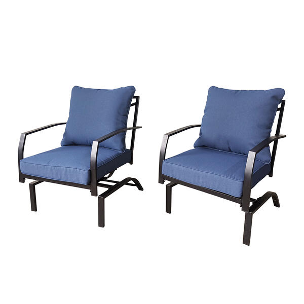 Blue Horizon Set of 2 Rocker Motion Chairs - image 