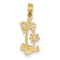 Gold Classics(tm) 14k. Double Palm Trees Pendant - image 1