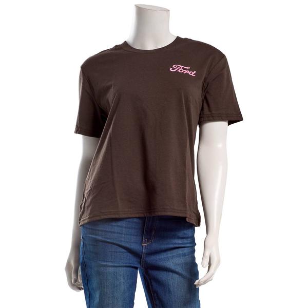 Juniors Hybrid Glitter Ford Icon Tee