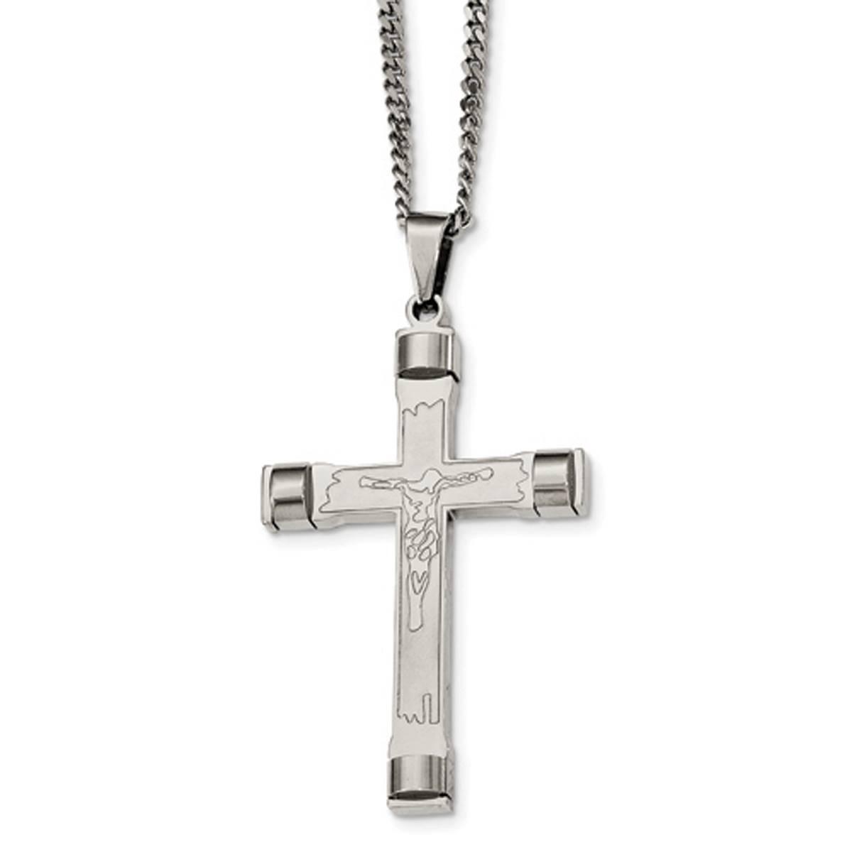 Mens Gentlemen’s Classics™ Brushed & Polished Cross...