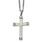 Mens Gentlemen's Classics&#40;tm&#41; Brushed & Polished Cross Necklace - image 1