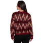 Womens Skye''s the Limit Wild Romance Zig Zag Textured Sweater - image 8