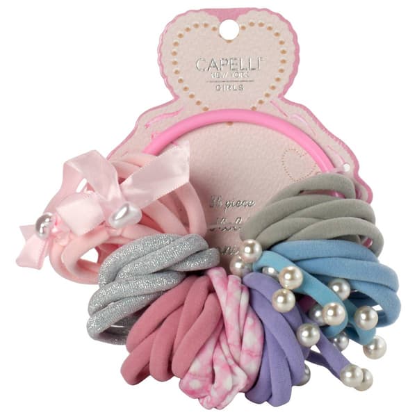 Girls Capelli(R) New York 35pc. Pony Set & Organizer Ring - image 