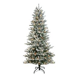 Puleo International 7.5ft. Pre-Lit Spruce Christmas Tree