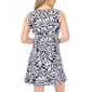 Petite MSK Sleeveless Abstract Leaf Ruffle Hem Shift Dress - image 2