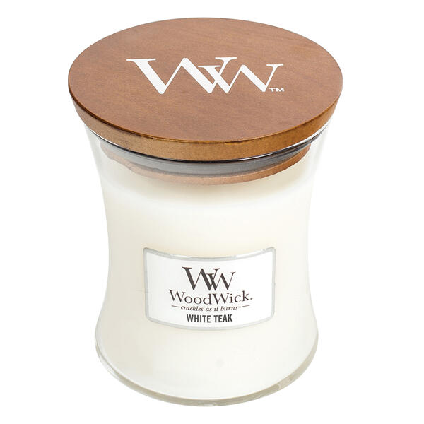 WoodWick(R) 9.5oz. White Teak Candle - image 