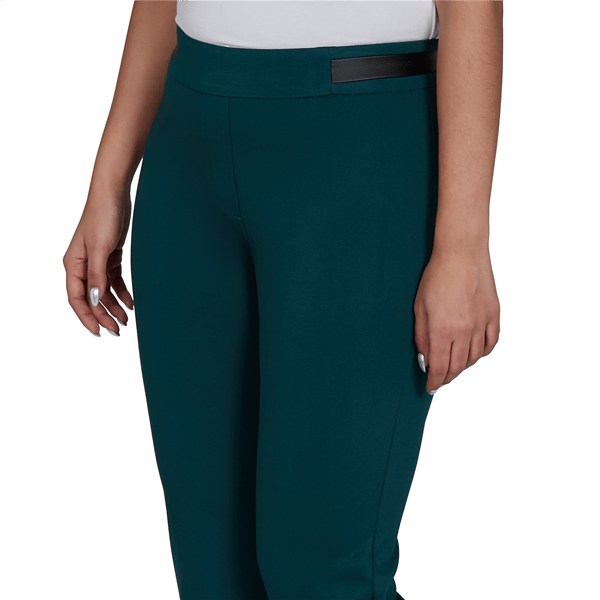 Womens Emaline Feminine Mystique Solid Pull On Straight Leg Pants