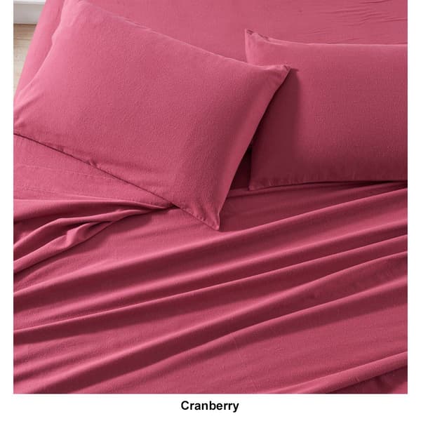 Freshfolds Turkish Cotton Flannel Solid 4pc. Sheet Set