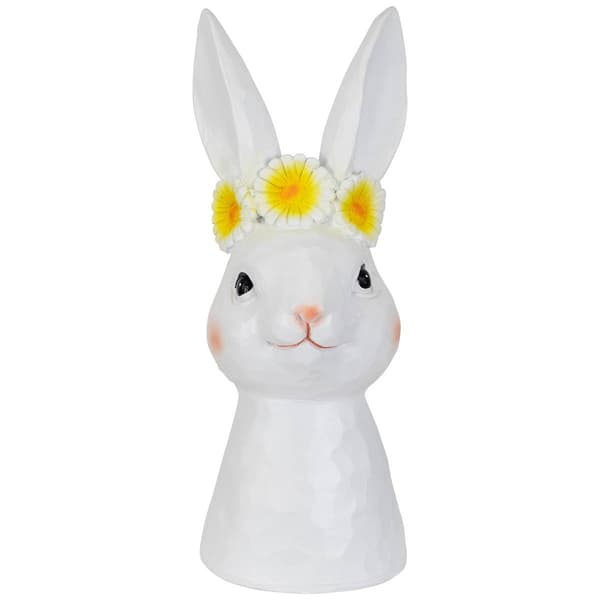 Northlight Seasonal Easter Bunny with Flower Crown Figurine